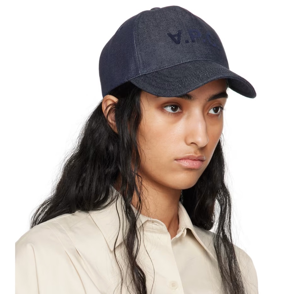 New Authentic A.P.C Navy Eden VPC Baseball Cap